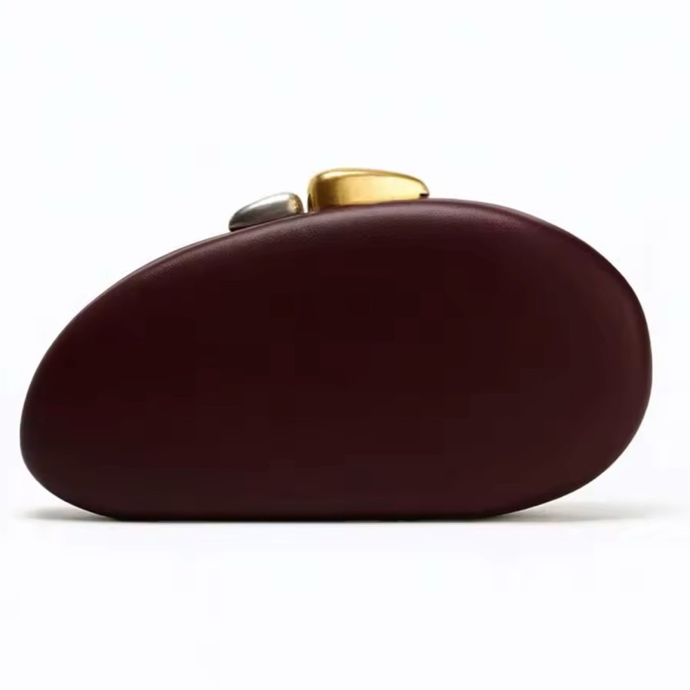 Elegant Burgundy Clutch